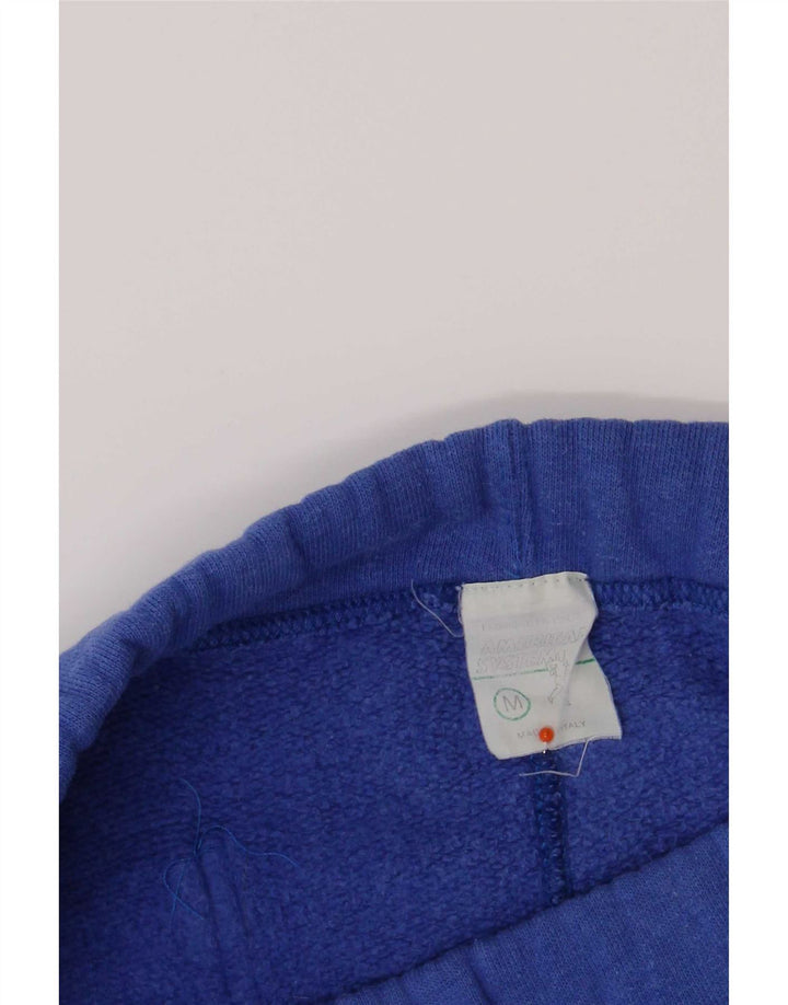 American System Pantaloni de trening grafic pentru bărbați Pantaloni de jogging Bumbac albastru mediu