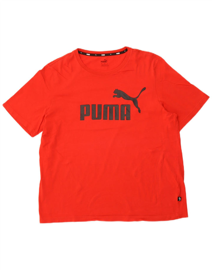 Tricou grafic PUMA pentru bărbați Top XL bumbac roșu
