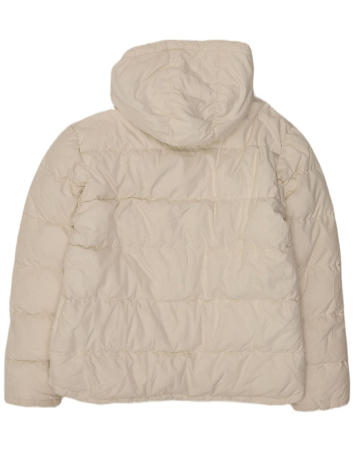 Jachetă căptușită cu glugă FILA pentru bărbați UK 42 XL Poliester alb