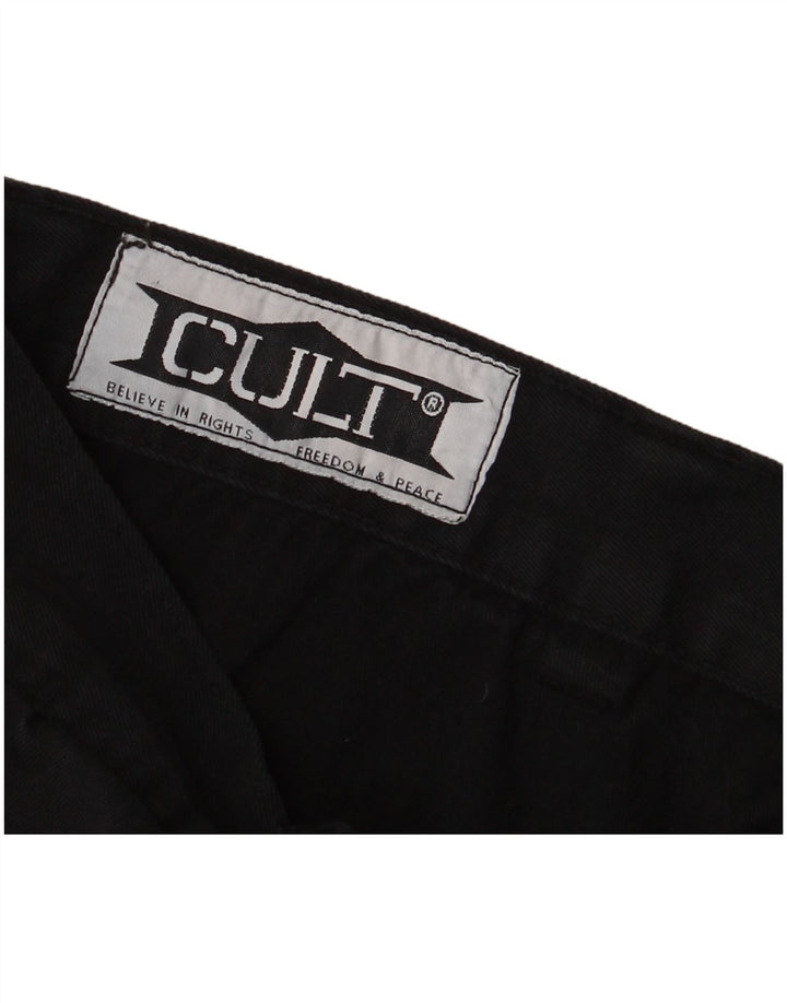 Pantaloni scurti cargo vintage pentru bărbați W34 Large Black