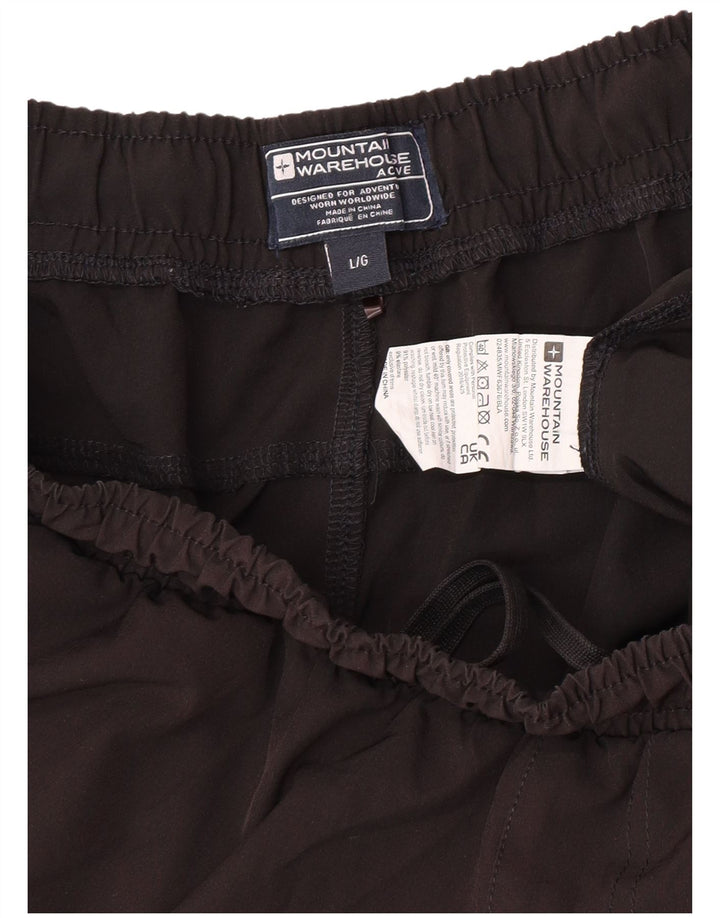 Pantaloni scurți sport pentru bărbați Mountain Warehouse, de culoare neagră, mari