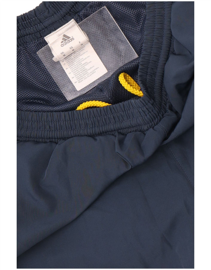Pantaloni scurți sport pentru bărbați Adidas, albastru mediu, poliester color bloc