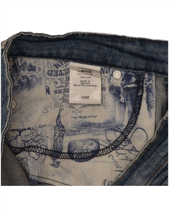 Blugi drepti pentru femei Levi's US 10 Large W32 L30 Blue Bumbac