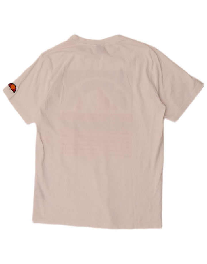 Tricou grafic pentru bărbați Ellesse Top mic, alb, bumbac