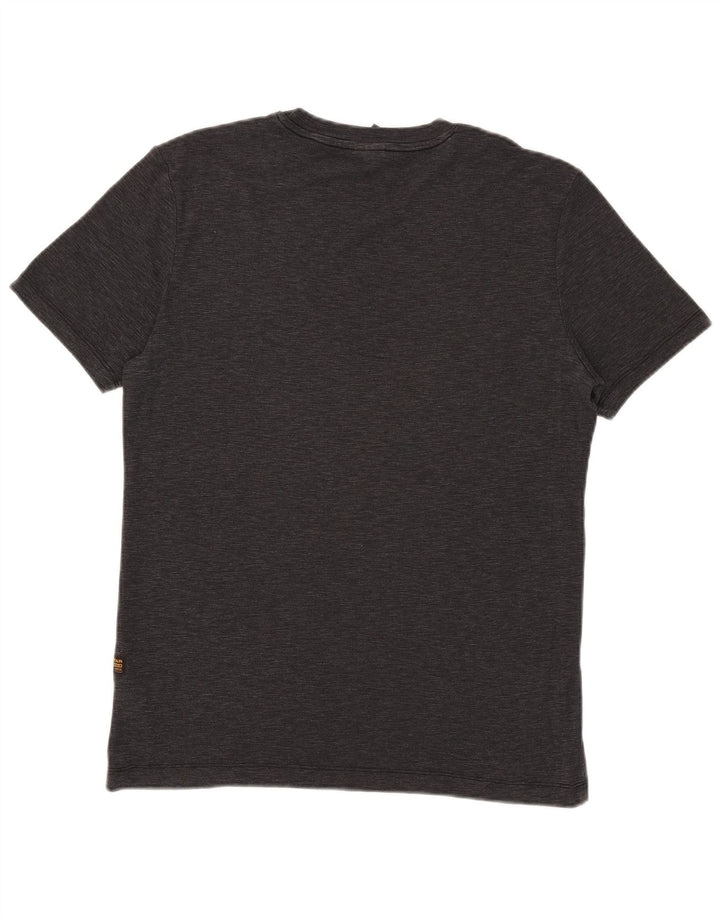 Tricou grafic pentru bărbați G-Star Top mediu negru bumbac cu pete