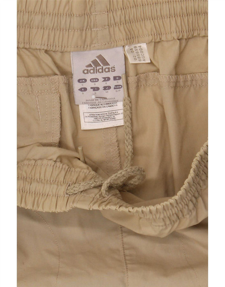 Pantaloni de trening Adidas Cargo Capri pentru bărbați, poliester, bej, mic