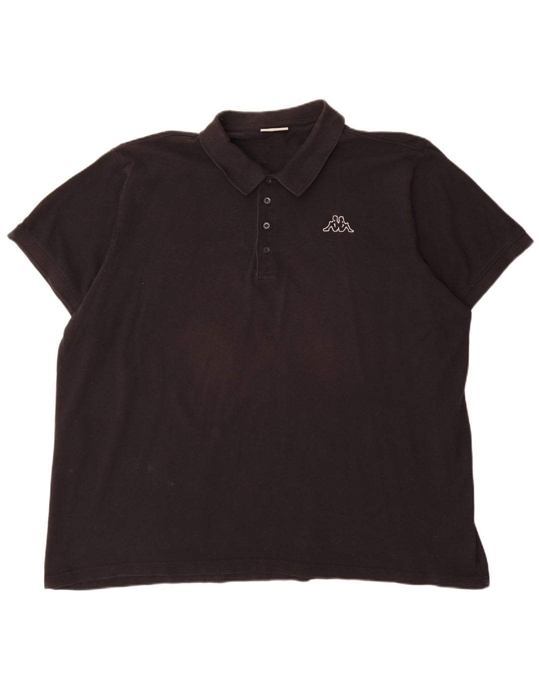 Cămașă polo pentru bărbați Kappa 4XL bumbac negru