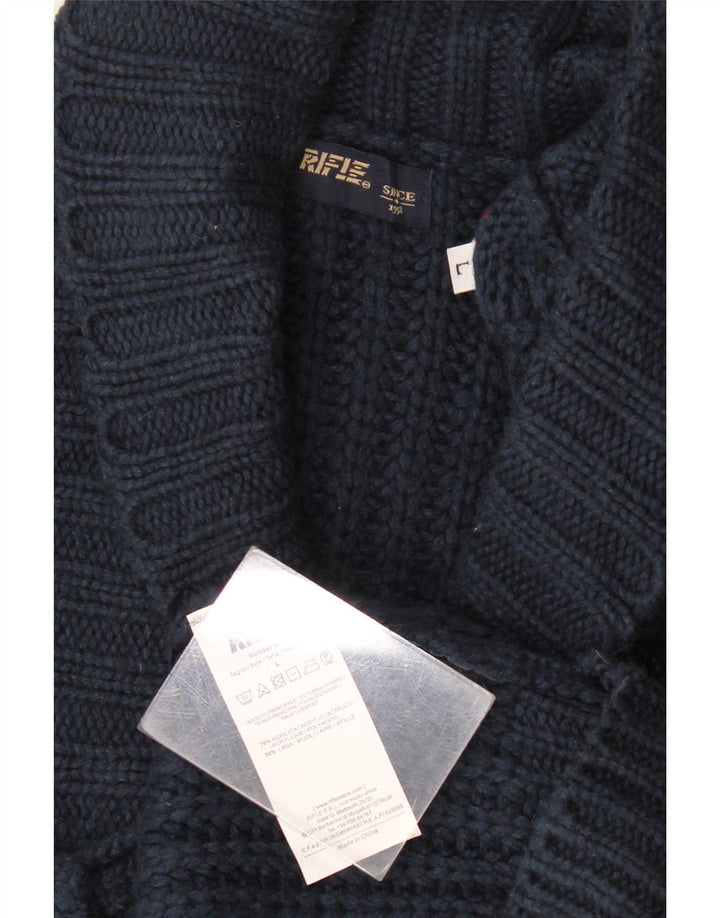 Pulover cardigan pentru bărbați Rifle, mare bleumarin, acrilic