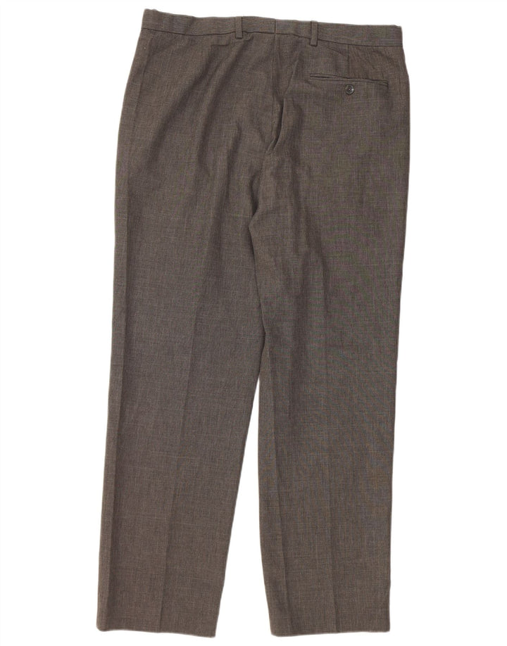 Marks & Spencer Pantaloni drepți pentru bărbați L36 L31 Poliester gri
