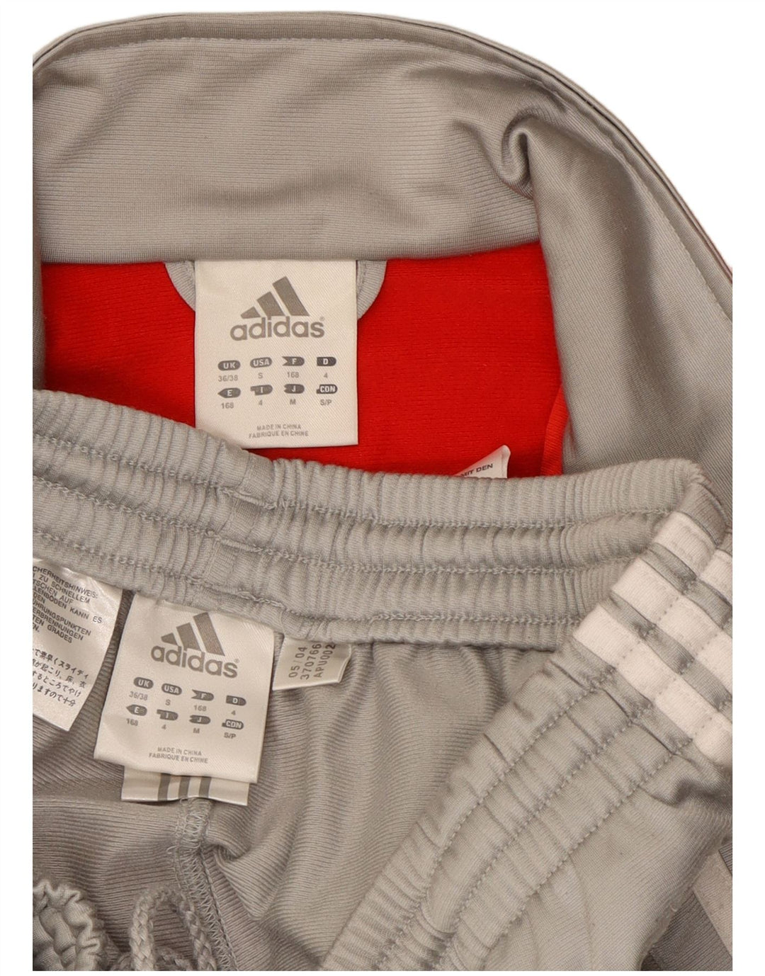 Trening complet pentru bărbați Adidas UK 36/38 Mic, gri, poliester color bloc