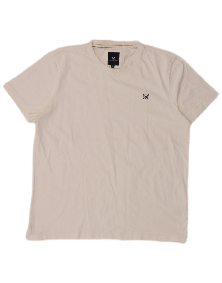 Crew Clothing Tricou pentru bărbați Top mare, alb, bumbac