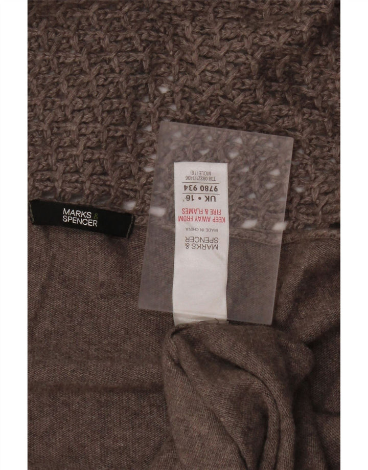 MARKS & SPENCER Pulover cardigan asimetric pentru femei UK 16 mare gri