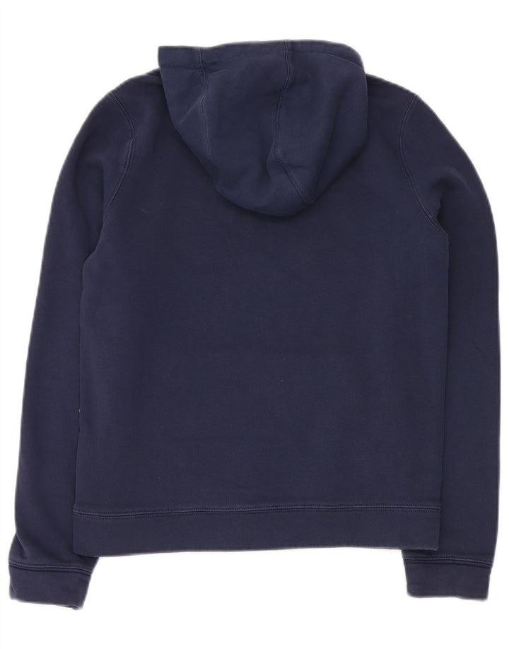 Pulover cu glugă grafic NIKE pentru băieți 12-13 ani mare, albastru bleumarin, bumbac