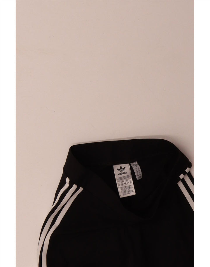 Leggings pentru femei ADIDAS UK 8/10 mic bumbac negru