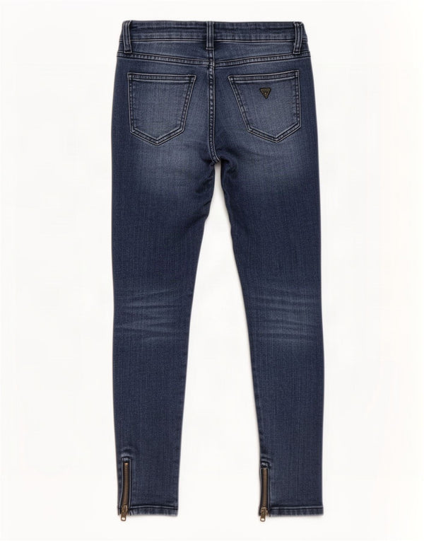 Blugi skinny distressed pentru femei Guess W27 L28 bumbac albastru