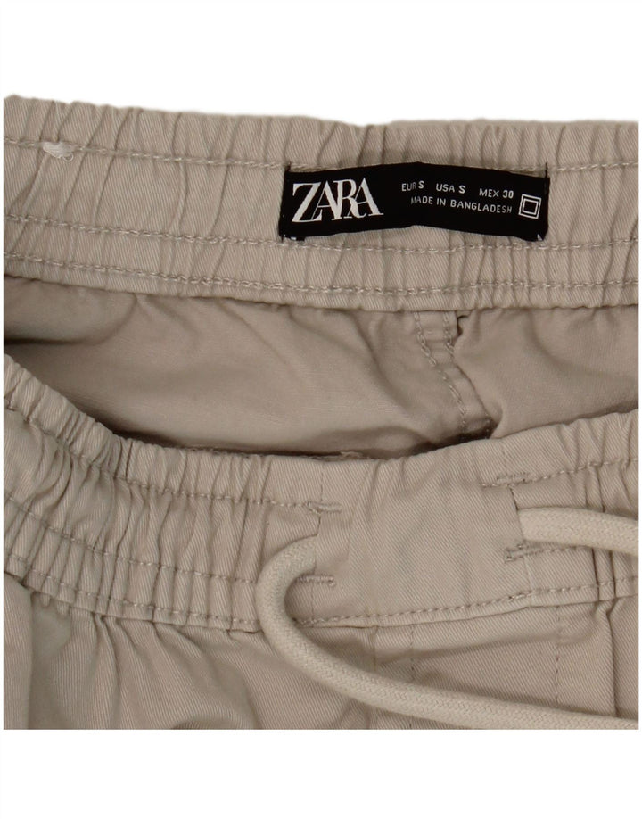 Pantaloni cargo pentru bărbați Zara Joggeri Mici L30 L26 Bej