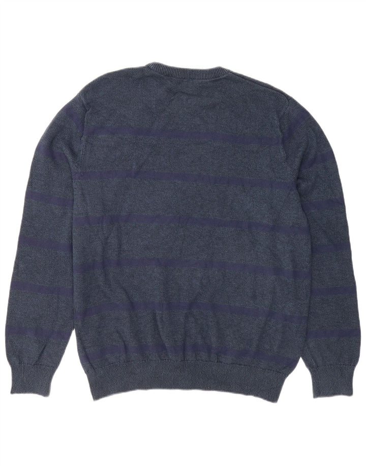 Pulover Chaps pentru bărbați, cu gât crew, XL, bumbac bleumarin