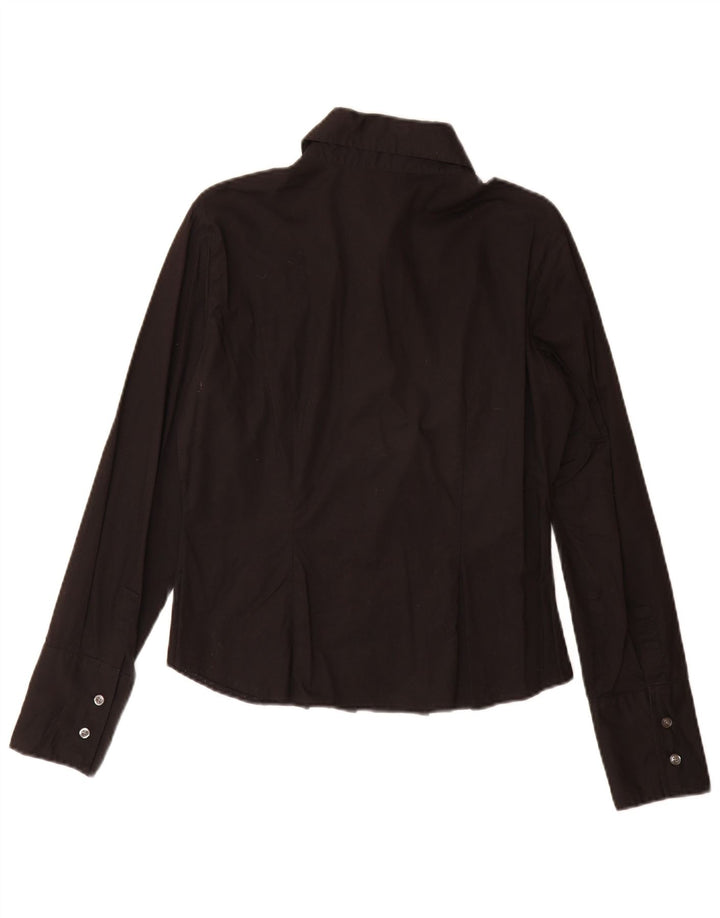 Cămașă Benetton pentru femei UK 14 Medium Black Bumbac