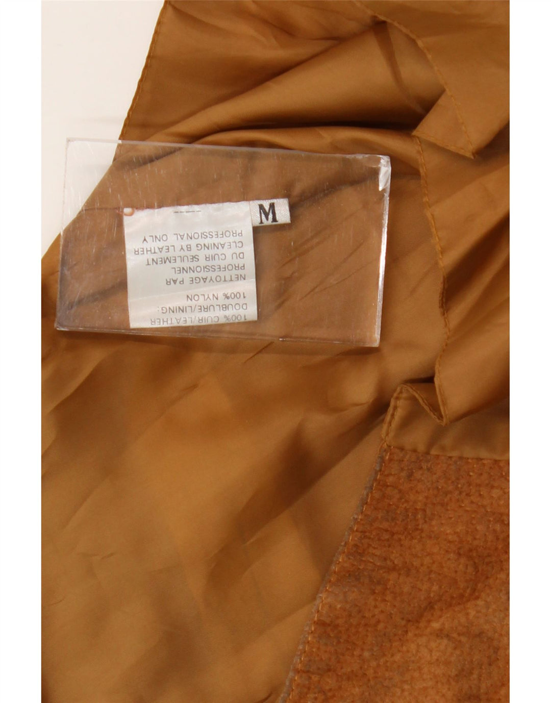 Vestă vintage pentru femei UK 12 piele maro medie
