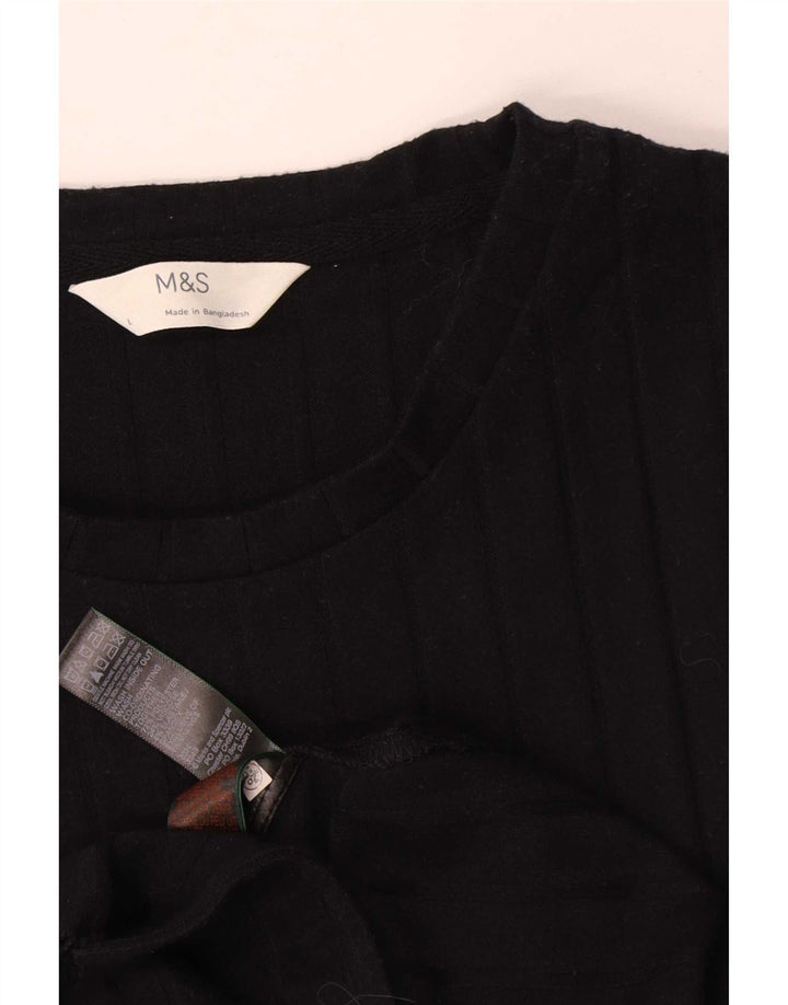 Rochie pentru femei Marks & Spencer, fără mâneci, poliester negru mare UK 14