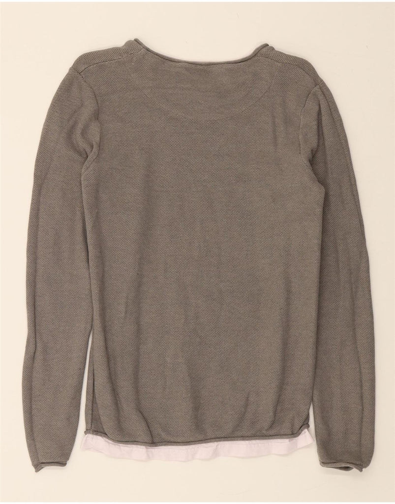 GUESS Mens Sweatshirt Jumper Small Grey Cotton Vintage Guess and Second-Hand Guess from Messina Hembry 