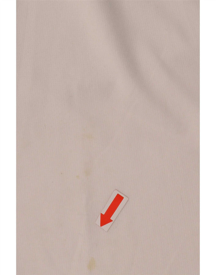 Ellesse Top pentru bărbați cu mânecă lungă, mic, alb, poliester color block