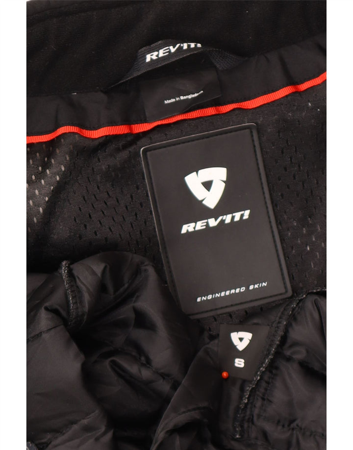 Jachetă motociclist REV'IT pentru bărbați Marea Britanie 36 Motocicletă mică, alb, color bloc