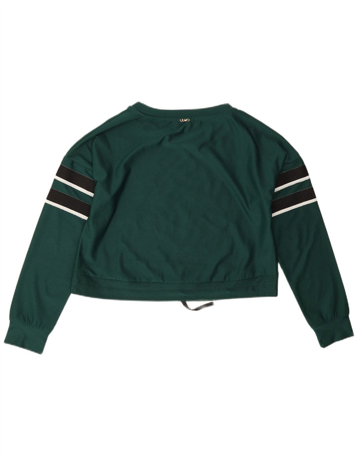 Pulover cu grafic supradimensionat pentru femei Liu Jo UK 10 Mic verde