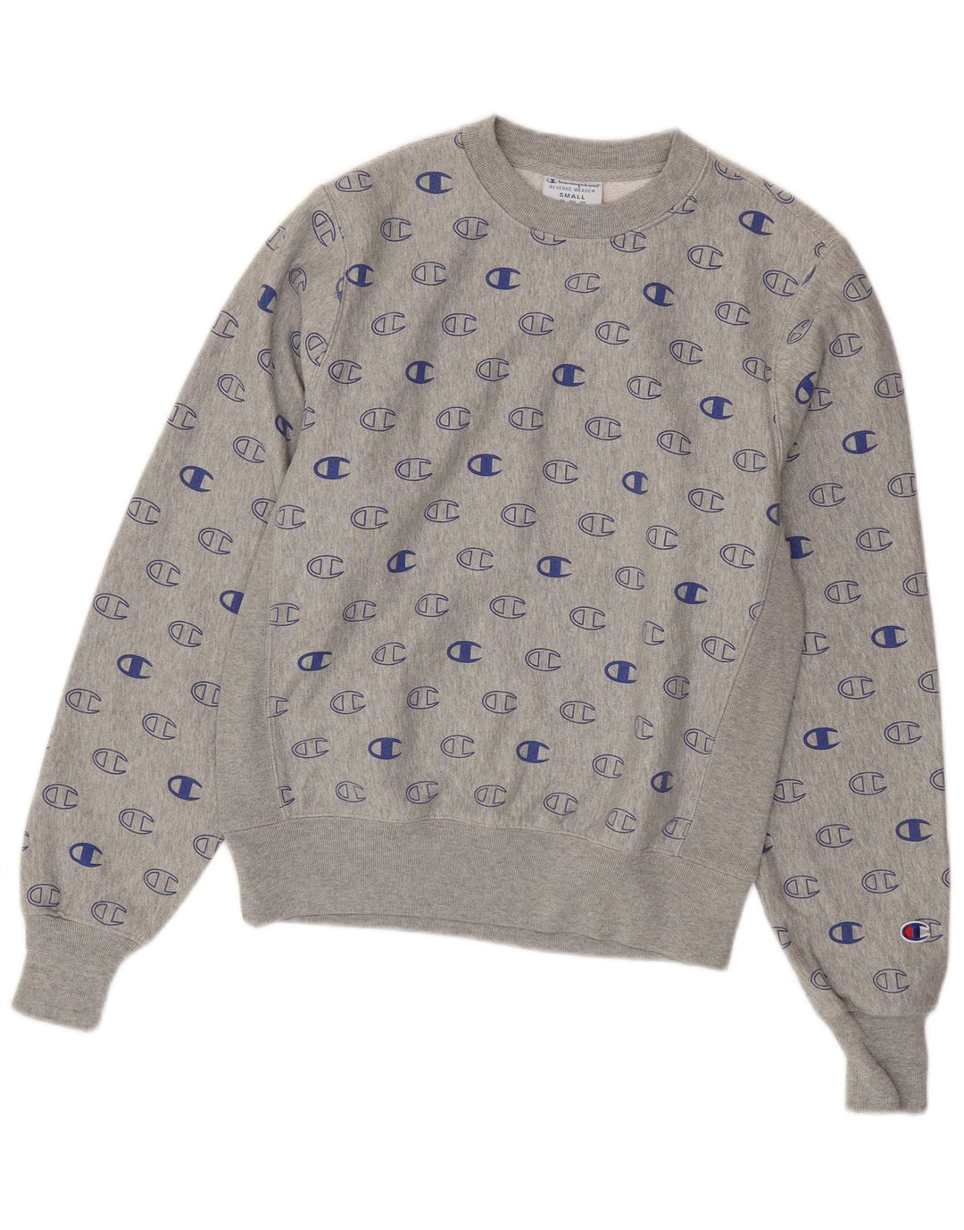 Pulover supradimensionat pentru femei, CHAMPION, cu țesătură inversă, UK 10, gri mic