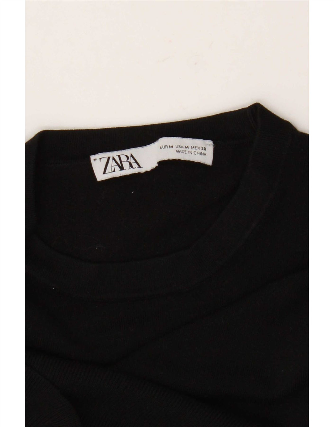 Pulover pentru damă Zara, cu gât turnut, UK 12 Medium Negru