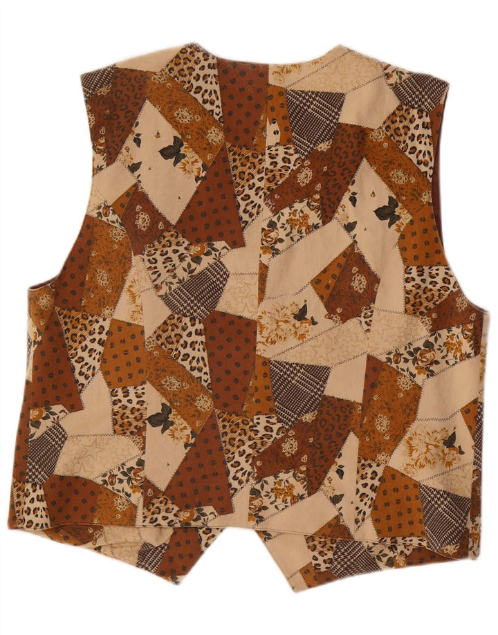 Vestă Vintage Fete 15-16 Ani Maro Patchwork Triacetat