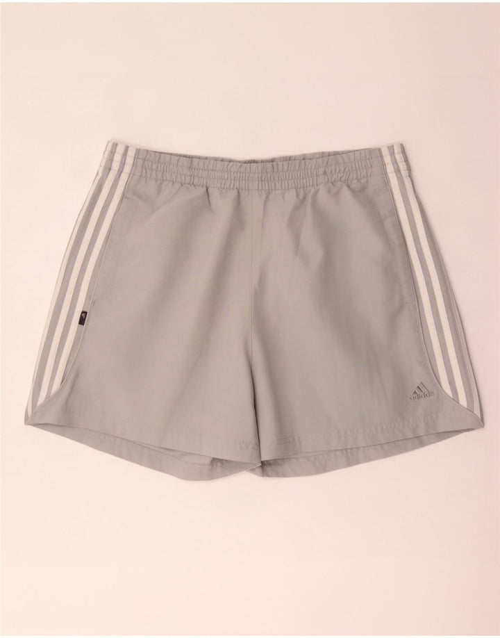 Pantaloni scurți sport Adidas pentru bărbați, mari, gri, poliester