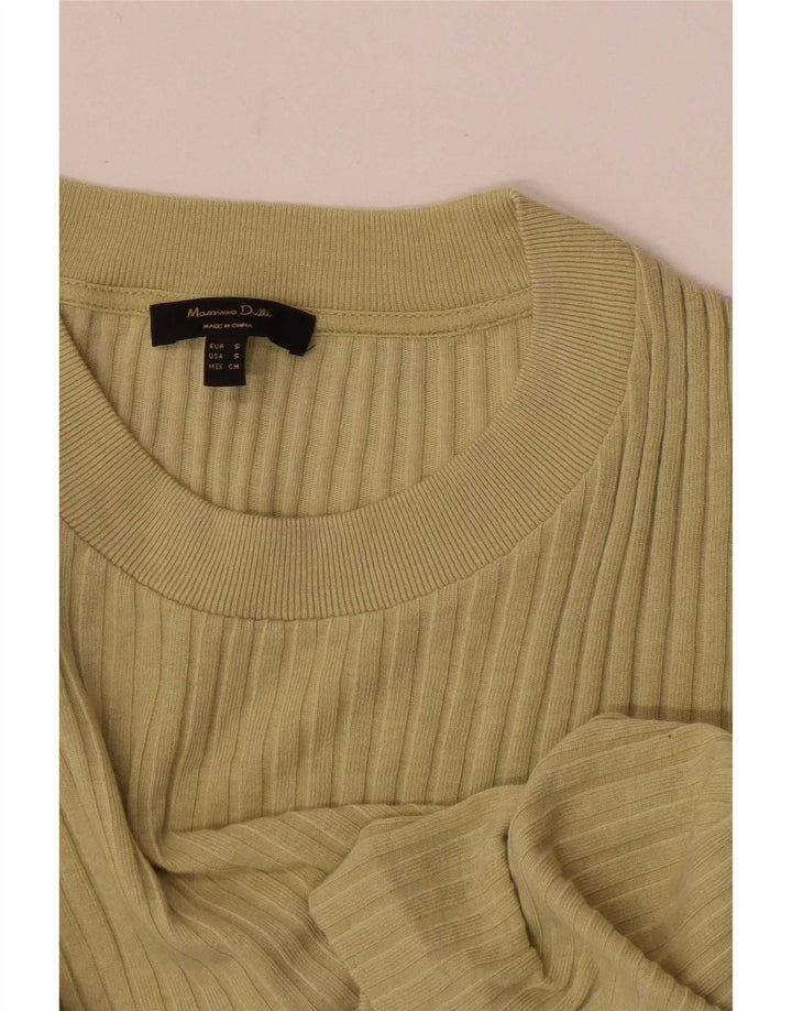 Top pentru femei Massimo Dutti cu mânecă lungă UK 8 Small Khaki