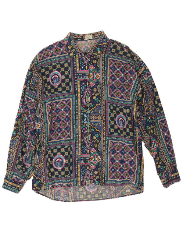 Cămașă supradimensionată pentru femei BENETTON IT 44 Medium Multicolor Patchwork