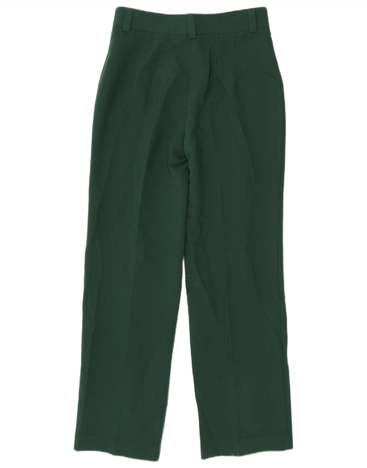 Pantaloni casual drepti pentru femei Zara Mediu L28 L32 Poliester verde