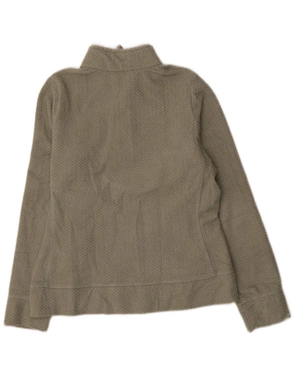 Pulover pentru femei Marks & Spencer, cu fermoar, cu gât, UK 12 Medium Khaki