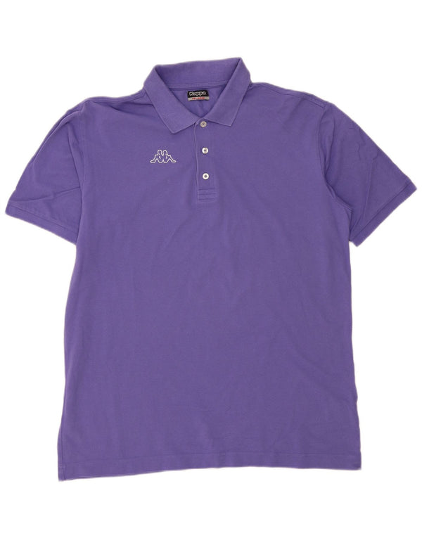 Cămașă polo pentru bărbați Kappa 2XL bumbac bleumarin