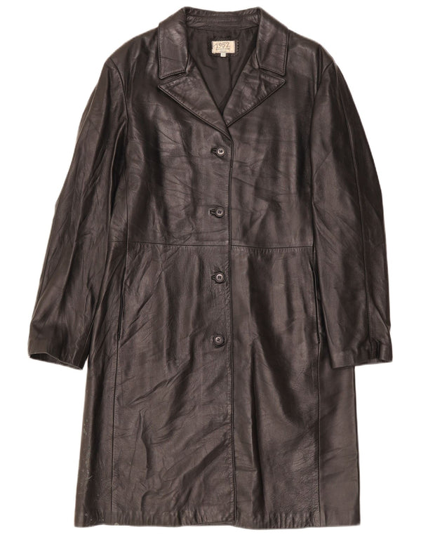 Legendary Jacket 1957 Womens Leather Coat IT 50 XL Black