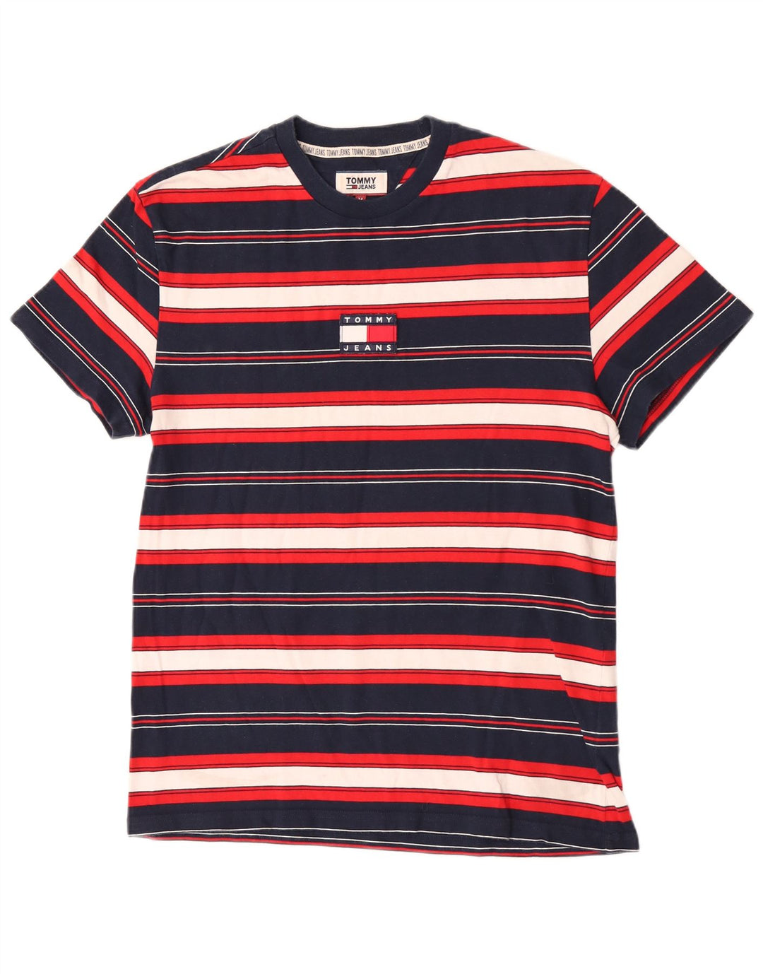 Tricou cu mânecă scurtă pentru bărbați Tommy Hilfiger Top mediu multicolor cu dungi