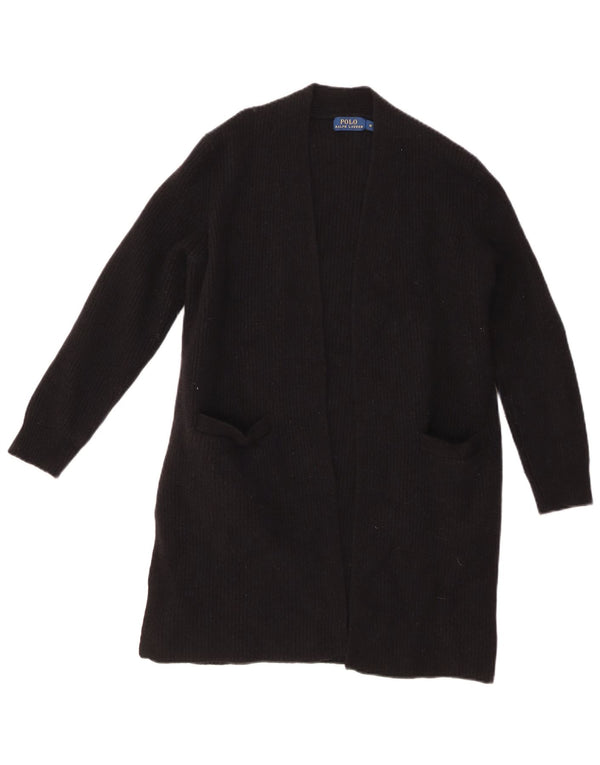 Pulover cardigan deschis pentru femei POLO RALPH LAUREN UK 12 Medium Negru