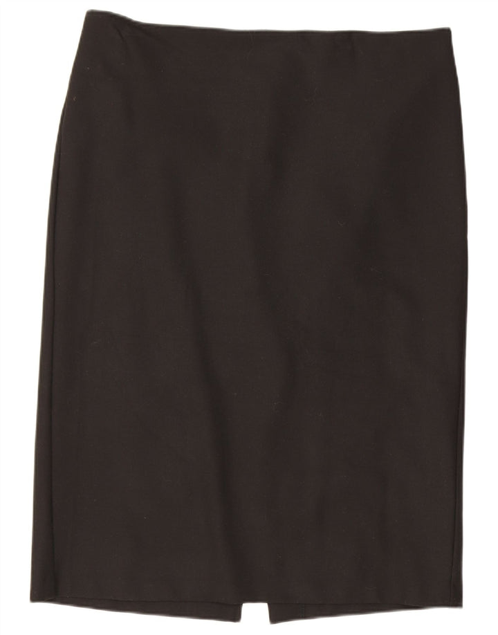Fusta creion pentru femei Benetton IT 46 Large W32 Poliester negru