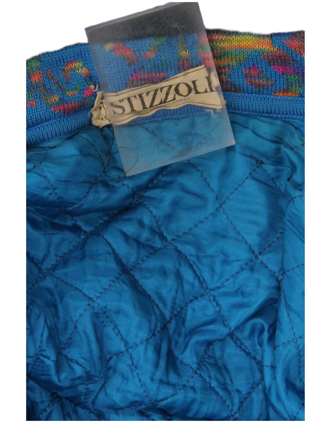 STIZZOLI Palton dublu tricot pentru femei UK 20 2XL Blue Paisley
