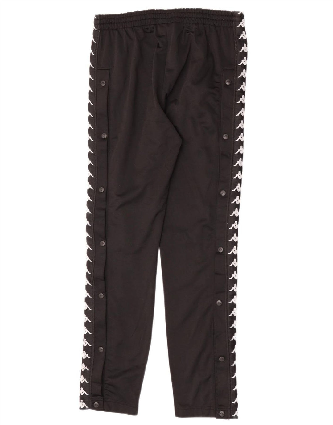 Pantaloni de trening cu grafică pentru bărbați Kappa, poliester mediu negru