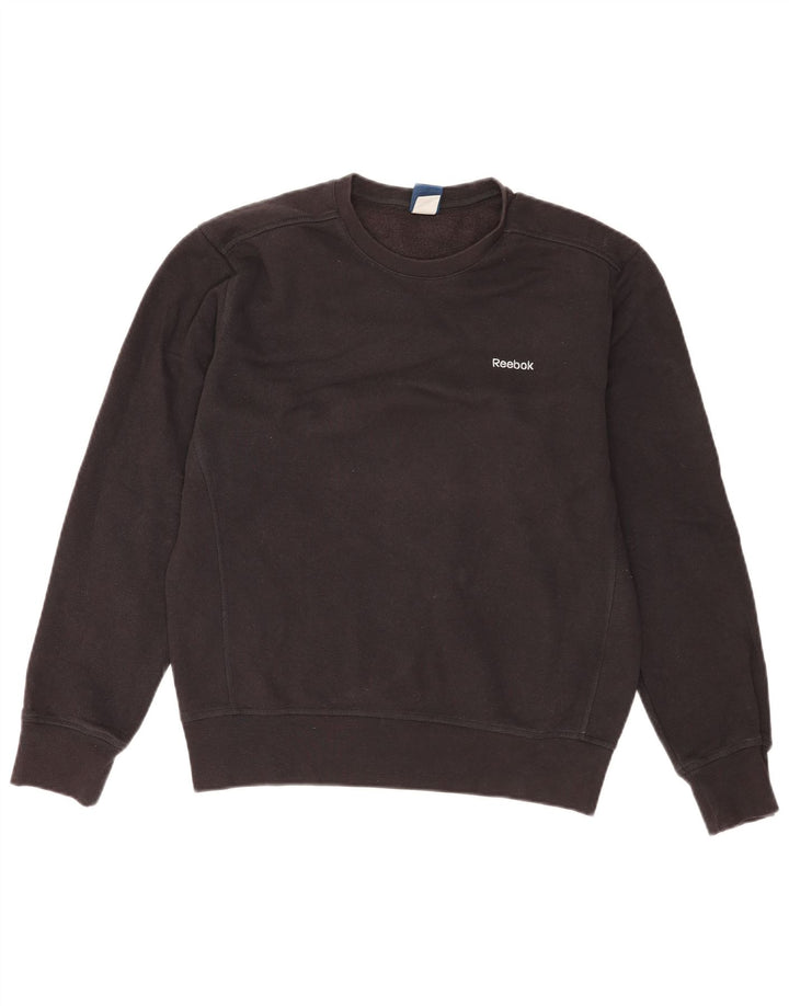 Pulover pentru bărbați REEBOK, bumbac mediu negru