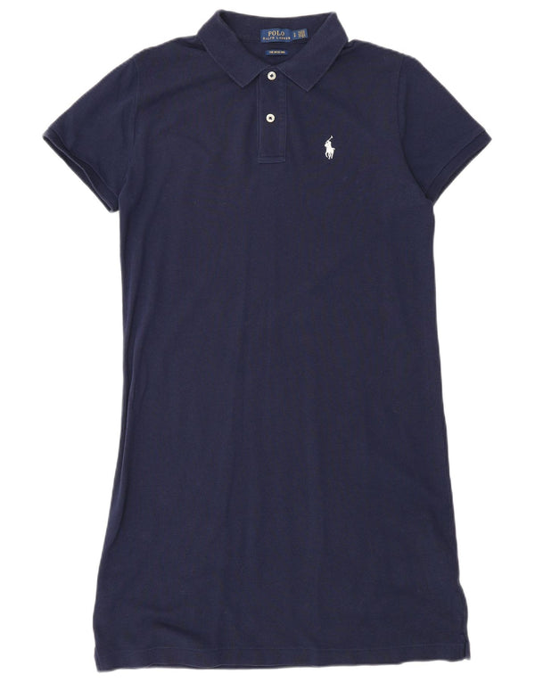 POLO RALPH LAUREN Rochie polo pentru femei UK 10 Mic Bumbac bleumarin