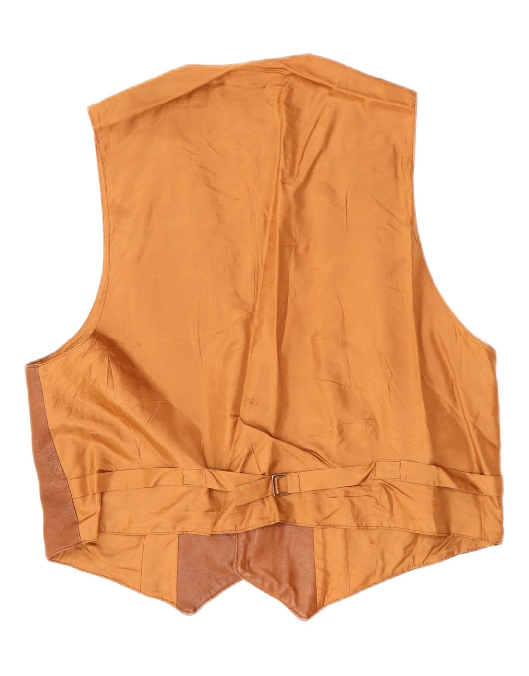 Vestă din piele pentru bărbați VINTAGE din piele maro mare