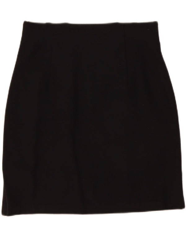 Fustă mini pentru femei Marks & Spencer UK 12 Medium W30 Viscoză neagră