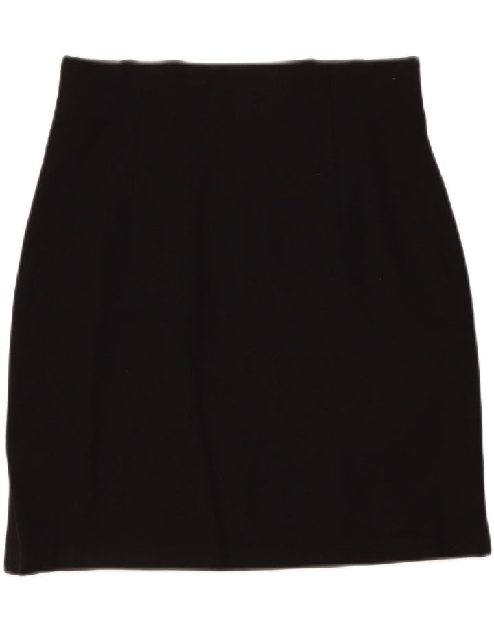 Fustă mini pentru femei Marks & Spencer UK 12 Medium W30 Viscoză neagră