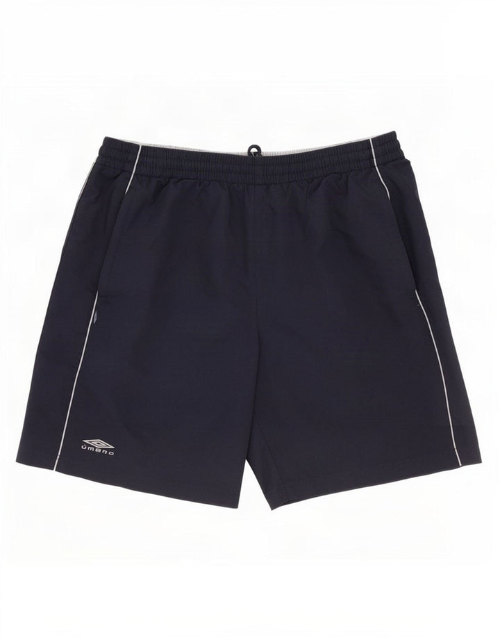 Pantaloni scurți sport grafic Umbro pentru bărbați, mari, bleumarin, poliester