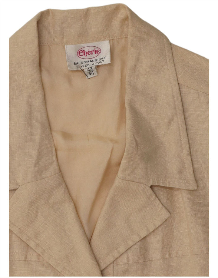 sacou blazer pentru femei cherie cu 4 nasturi IT 42/44 in bej mediu